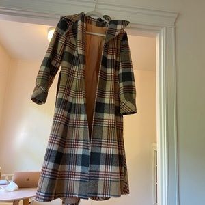 Actual authentic vintage plaid coat